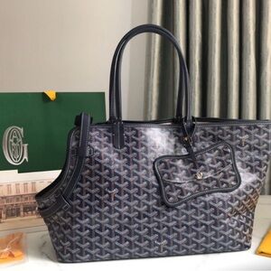 Stylish Black and Gray Tote Bag